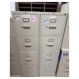 (2) 4 Drawer File Cabinets
