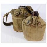 (2) WWII US Army Canteens (2) WWII US Army Canteens