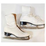 Vintage CCM Ladies Figure Skates & Case