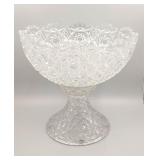 Vintage Convertible Crystal Punch Bowl