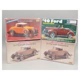 (4) Convertible Scale Models Lot #1