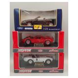 (3) Ford Die-Cast 1:24 Scale Cars (3) Ford Die-Cast 1:24 Scale Cars