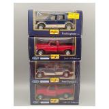 (4) Maisto Ford Die-Cast 1:24 Scale #2 (4) Maisto Ford Die-Cast 1:24 Scale #2