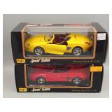 (2) Mustang Mach III Die-Cast 1:18 Scale Cars