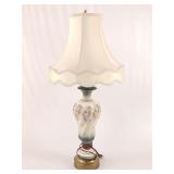 Vintage Painted Porcelain Lamp Vintage Painted Porcelain Lamp
