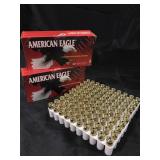 AMERICAN EAGLE 9mm LUGER CARTRIDGES 100 ROUNDS