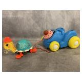 FISHER PRICE TIP TOE TURTLE & CHATTERBOX PHONE