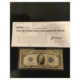 1934 $10 SILVER CERTIFICATE