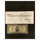 1934A $5 SILVER CERTIFICATE NOTE YELLOW SEAL