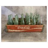 COCA COLA BOTTLE CRATE WITH BOTTLES