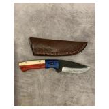 HANDMADE SKINNING KNIFE WITH SHEATH