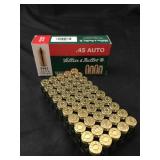 LELLIER & BELLOT 45 AUTO 230 GR. FMJ 50 ROUNDS