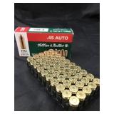 LELLIER & BELLOT 45 AUTO 230 GR. FMJ 50 ROUNDS