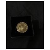 GOLD LIBERTY COIN W/ BEZEL