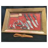 SCHRADE USA OLD TIMER KNIFE COLLECTION & DISPLAY