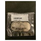 3 COIN LIBERTY WALKING SILVER HALF DOLLAR SET