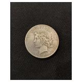 1927 US PEACE SILVER DOLLAR COIN