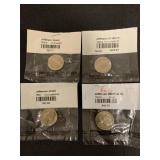 4PC JEFFERSON NICKEL COINS