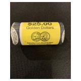 $25 SACAGAWEA GOLDEN DOLLAR COINS UNCIRCULATED