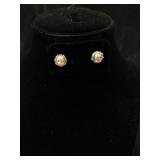 BLUE CAMEO EARRINGS