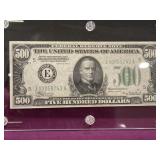 1934 SERIES $500 FEDERAL RESERVE NOTE