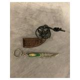 MHS CUTLERY DAMASCUS KEYCHAIN KNIFE