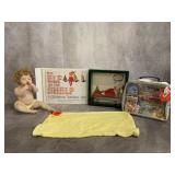 ASSORTED DOLLS(BEANIE BABY, ELF, ASHTON DRAKE)