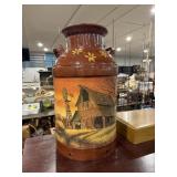 PAINTED MILK CAN