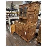 TWO PIECE DUTCH PINE HUTCH
