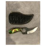 HANDMADE SKINNING KNIFE WITH SHEATH