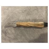 LEOPARD FOLDING MUSHROOM KNIFE