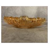 MARIGOLD CARNIVAL GLASS GONDOLA CONSOLE BOWL