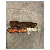 MHS CUTLERY HANDMADE DAMASCUS HUNTING KNIFE