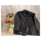 BELL SOUTH JACKET, WOOD CLAMPS, KLEIN BAG ETC