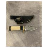 HANDMADE DAMASCUS KNIFE WITH SHEATH