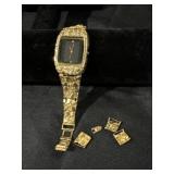 CITIZEN GOLD NUGGET WATCH MARKED 14K