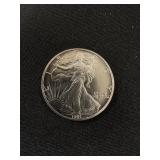1991 AMERICAN SILVER EAGLE COIN