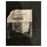 1991 AMERICAN SILVER EAGLE DOLLAR COIN