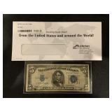1934 $5 SILVER CERTIFICATE