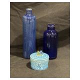 BROMO SELTZER GLASS BOTTLE JAMES BEAM STONEWARE