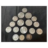 DOLLAR AND HALF DOLLAR COINS