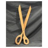 WOOD SCISSORS, THIMBLE, NEEDLE WALL DECOR