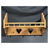 HEART CUTOUT PLATE SHELF