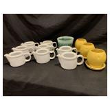 MCCOY CERAMIC TEAPOTS AND FLOWER PLANTERS