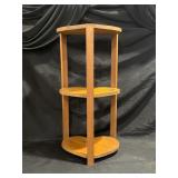 3 TEIR HEART WOODEN TABLE