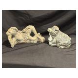 CONCRETE FROG GARDEN DECOR