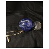WATERFORD CRYSTAL ORNAMENT AND GLASS BALL