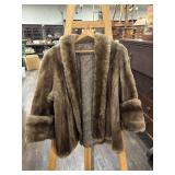 SCHAFFER GLUCK FUR WAISTLINE COAT
