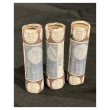 3- UNCIRC WESTWARD JOURNEY $2 NICKEL COIN ROLLS