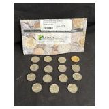 FIFTEEN BUFFALO NICKELS